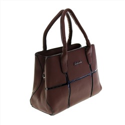 Стильная женская сумочка Growel_lond из эко-кожи шоколадного цвета.