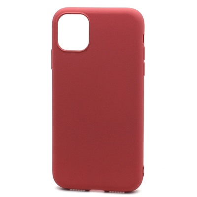 Чехол-накладка Silicone Case NEW ERA для Apple iPhone 11 малиновый